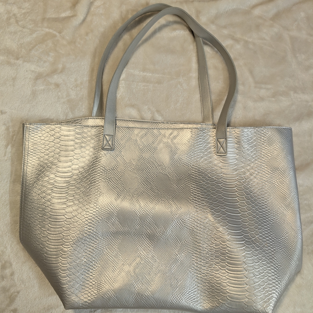 Elegant Silver Tote Bag